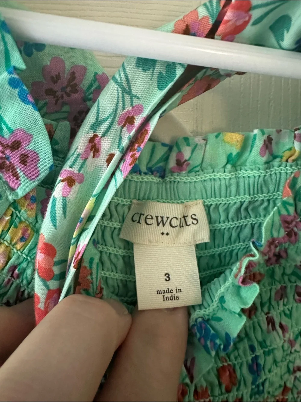 Matching Mint Green Floral Mother-Daughter Dresses - Picture 3 of 7